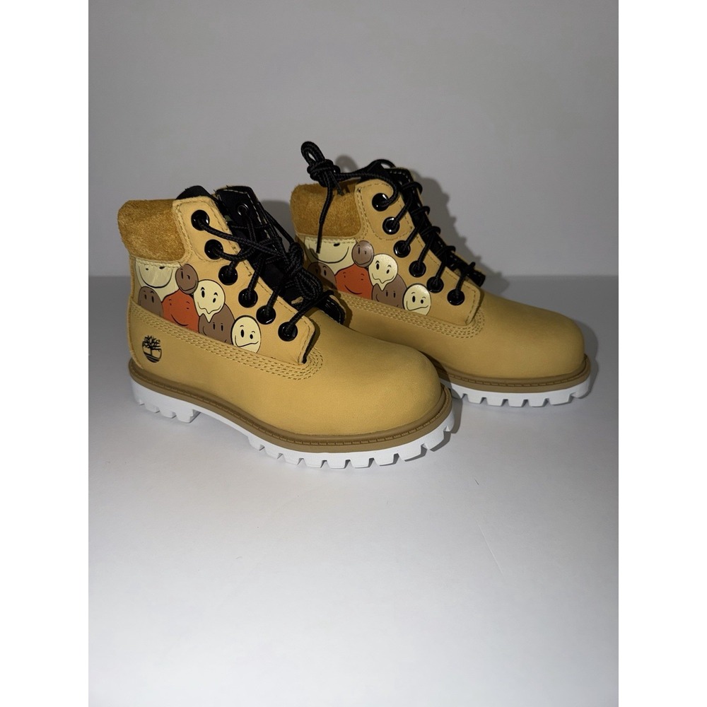 TIMBERLAND x CNSTNT DVLPMNT Unisex 11 Melted Smileys Kids Boots Winter Snow NEW